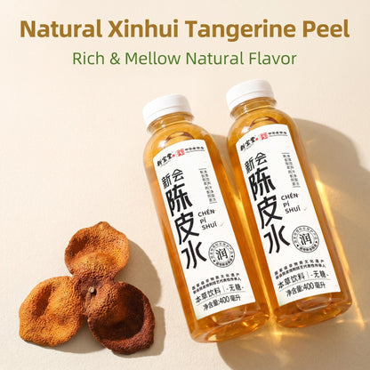 XinBaoTang Xinhui Tangerine Peel Water Drink 15 Bottles (400ml each) - Ready-to-Drink Herbal