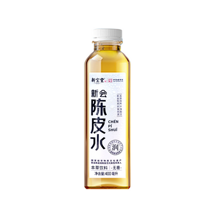 XinBaoTang Xinhui Tangerine Peel Water Drink 15 Bottles (400ml each) - Ready-to-Drink Herbal