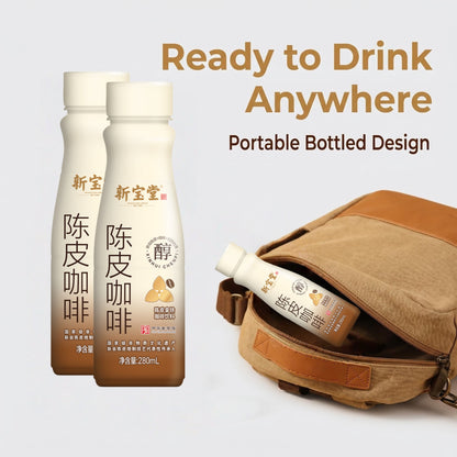 XinBaoTang Tangerine Peel Latte Coffee Ready to Drink 280ml Premium Aromatic Herbal Coffee Beverage